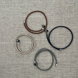 COPY - Pandora double leather bracelets